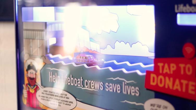 RNLI's modern donation box by Solder Creative